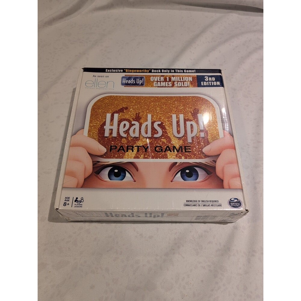 Heads Up! Party Game Board Game Spin Master 3rd Edition Unopened/NEW